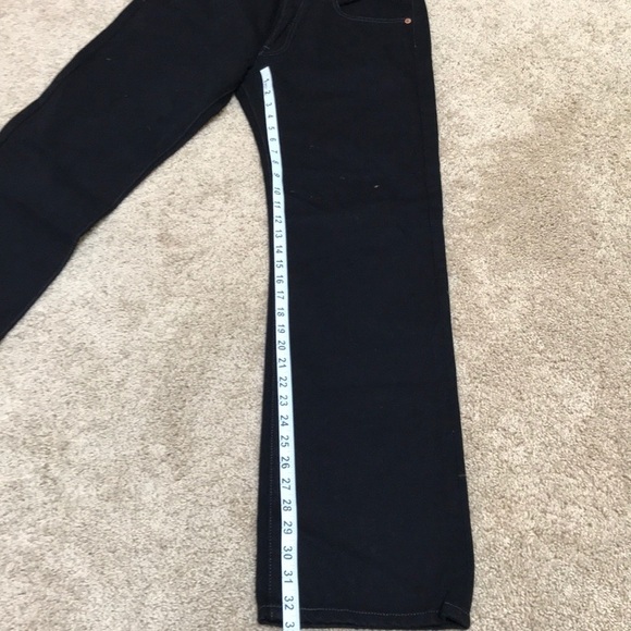 NWT! LEVI'S men’s 32/32 black straight leg jeans - Picture 6 of 8